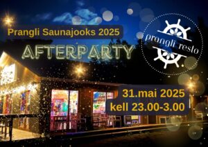 Prangli saunajooks 2025 afterparty Pranglirestos